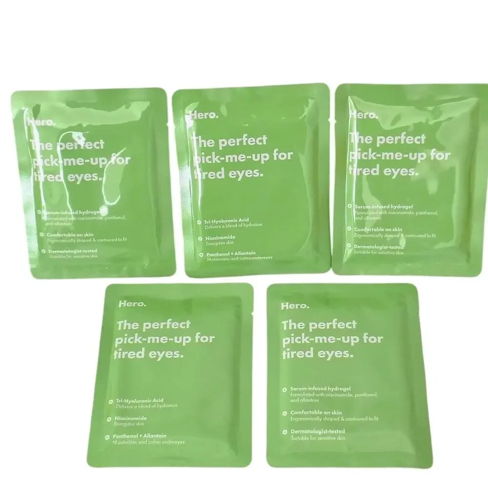 Hero the Perfect Pick Me Up For Tired Eyes Undereye Patches K Beauty Lot of 5